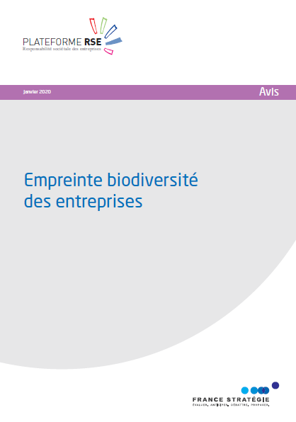Empreinte biodiversité des entreprises. Plateforme RSE.