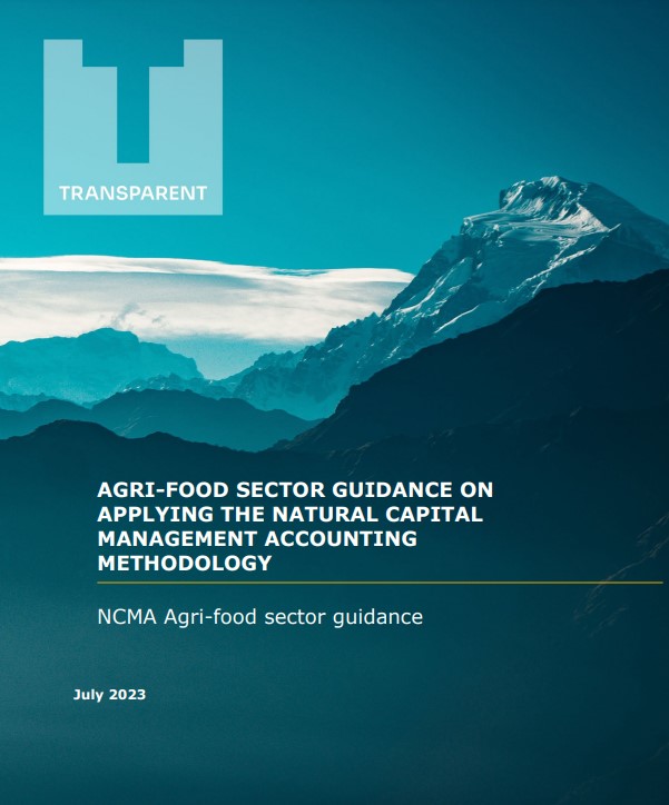 Agri-food sector guidance on applying the natural capital management accounting methodology