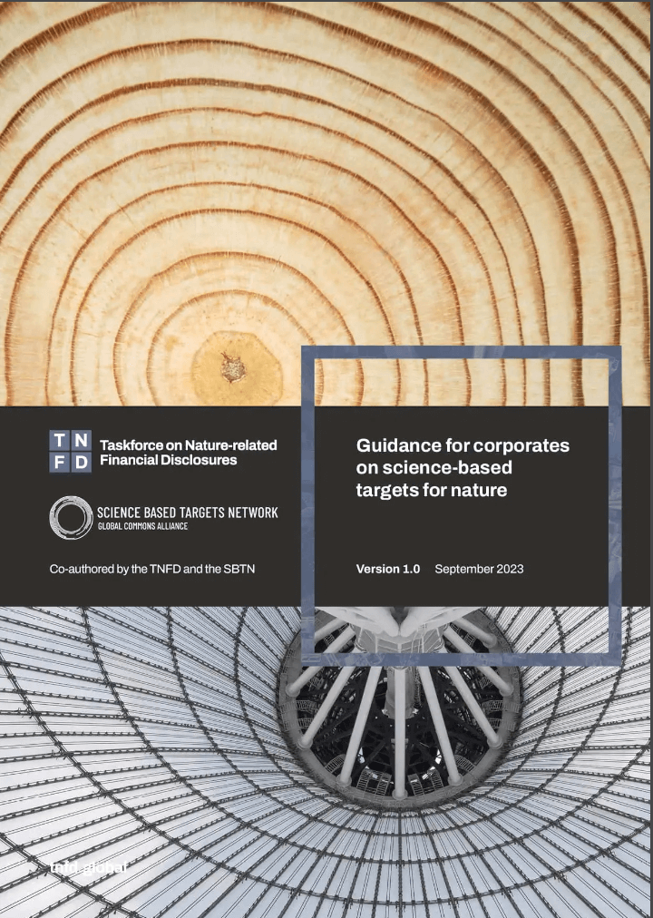 Guidance for corporates on science-based targets for nature