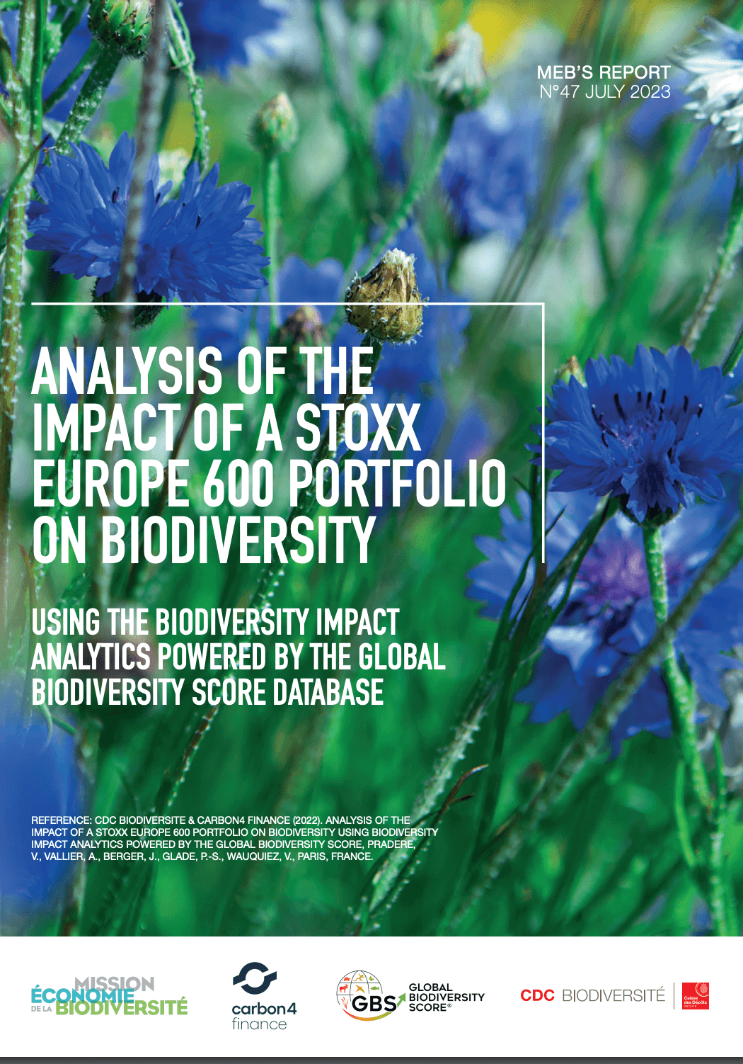 Analysis of the impact of a Stoxx Europe 600 portfolio on biodiversity