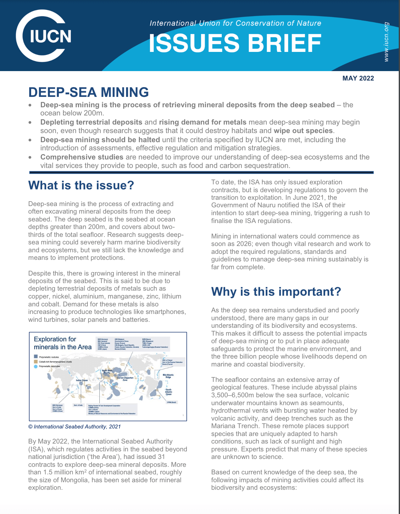 How does deep-sea mining affect biodiversity