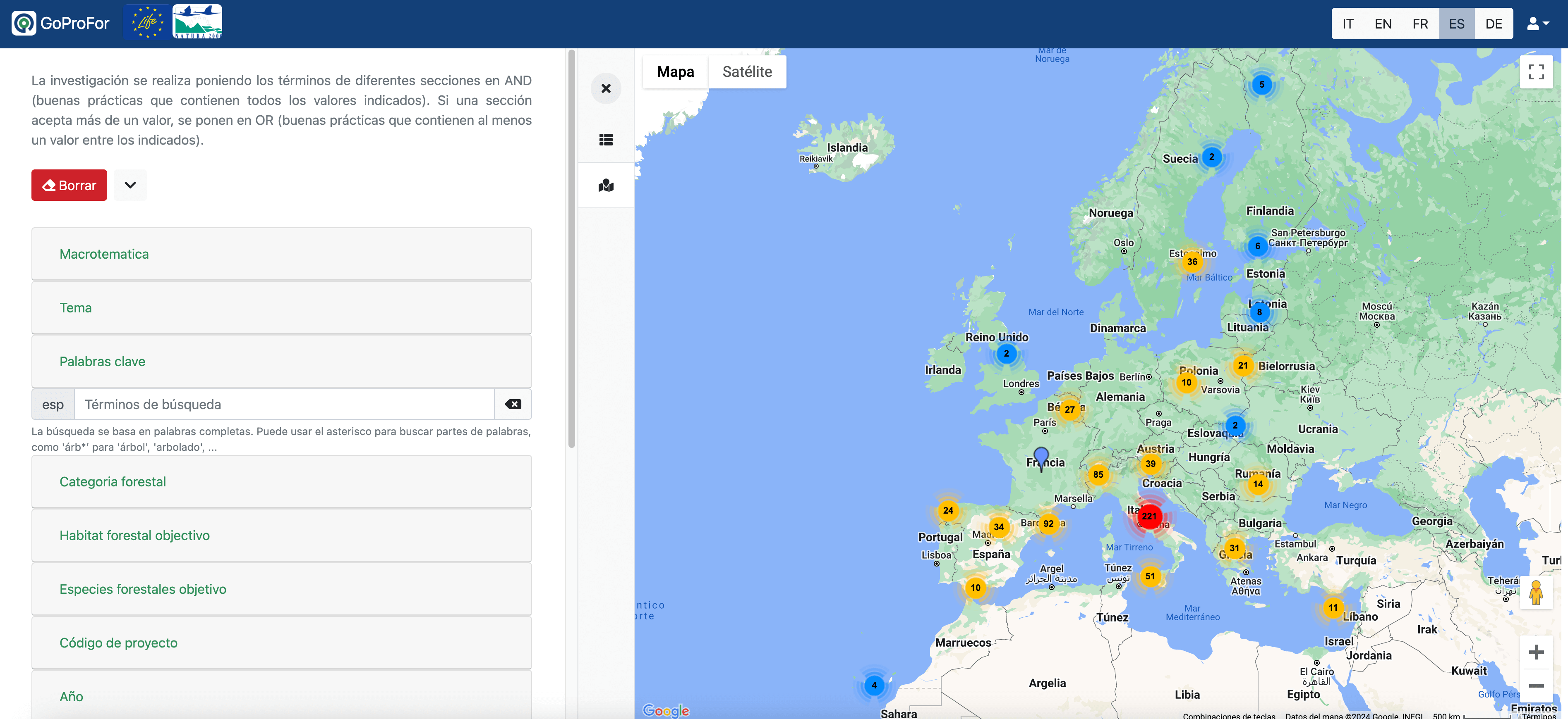 Bosques y Natura 2000. Base de datos de buenas prácticas