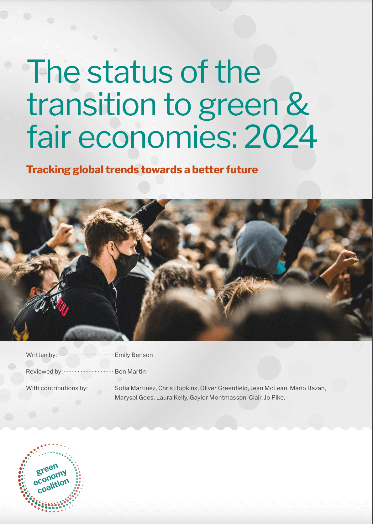 The status of the transition to green & fair economies: 2024
