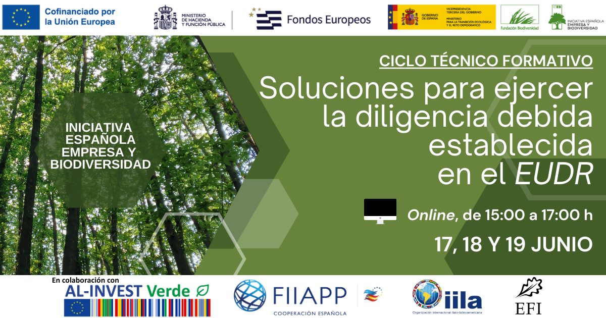 Materiales del Ciclo Técnico Formativo «Soluciones para ejercer la diligencia debida establecida en el EUDR»