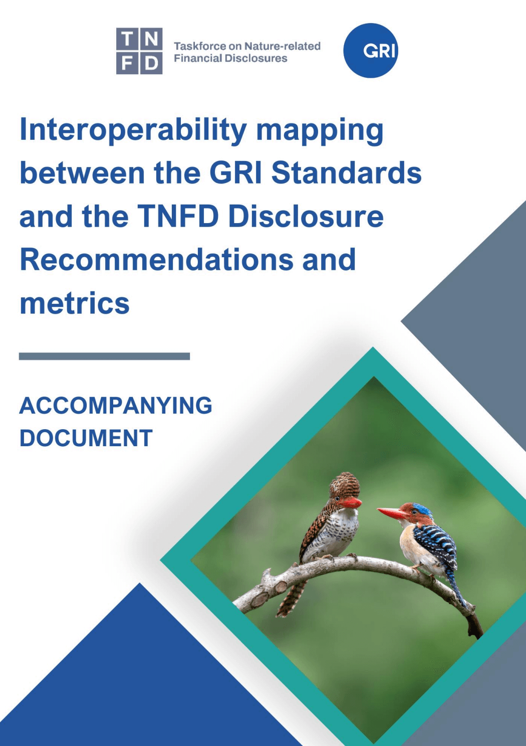 Interoperability mapping between the GRI Standards and the TNFD Recommended Disclosures and metrics