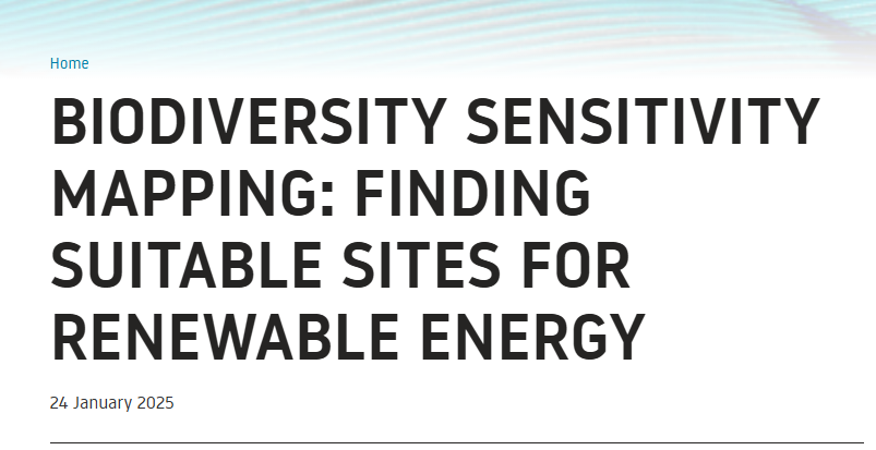 Biodiversity sensitivity mapping: finding suitable sites for renewable energy