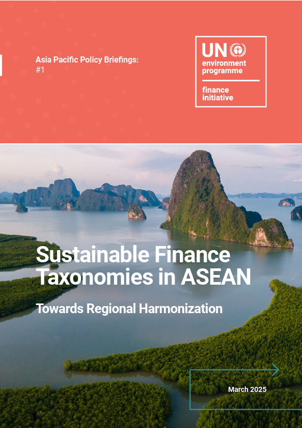 Sustainable Finance Taxonomies in ASEAN: Towards Regional Harmonization