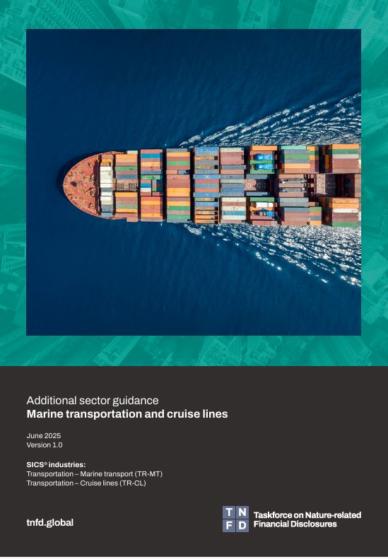 TNFD sector guidance – Marine transportation and cruise lines